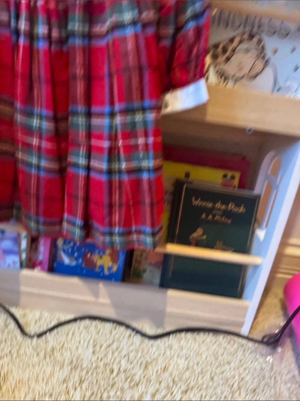 La Fleur & Le Papillon Red Plaid Smocked Dress, NWT, 12 months